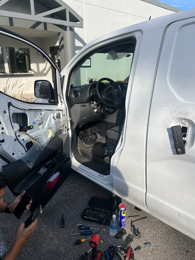 Mobile vehicle lockout work from our locksmith work archive