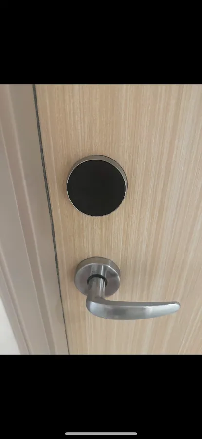Electronic keypad lock installation from our locksmith work archive