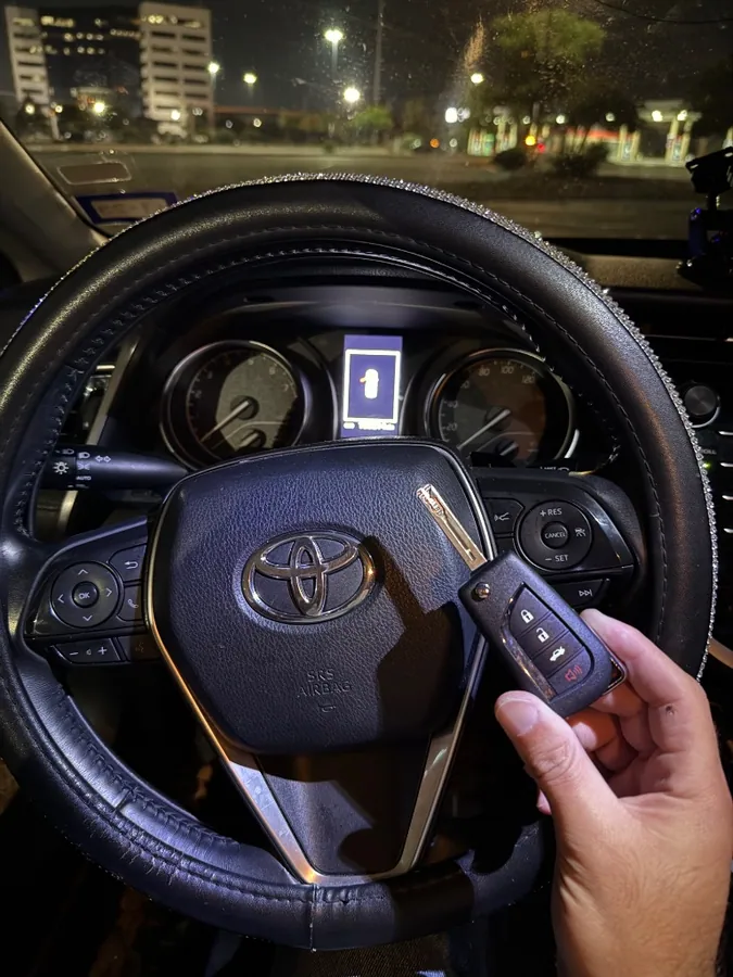 Toyota replacement key cut and programmed from our locksmith work archive