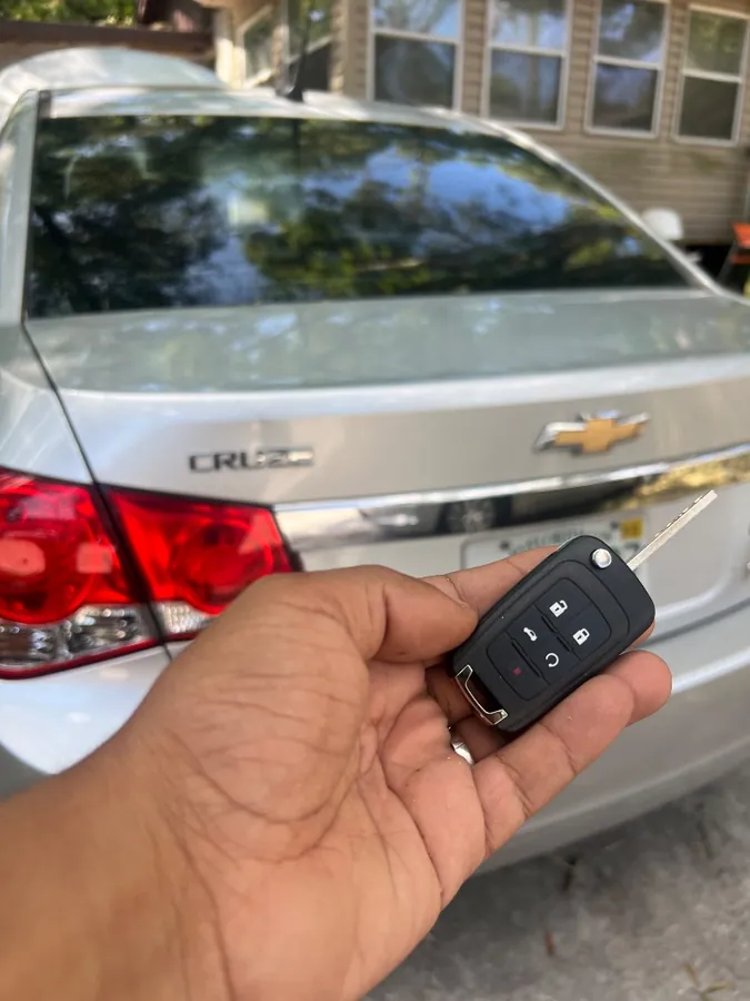 Chevrolet Cruze flip key replacement from our locksmith work archive